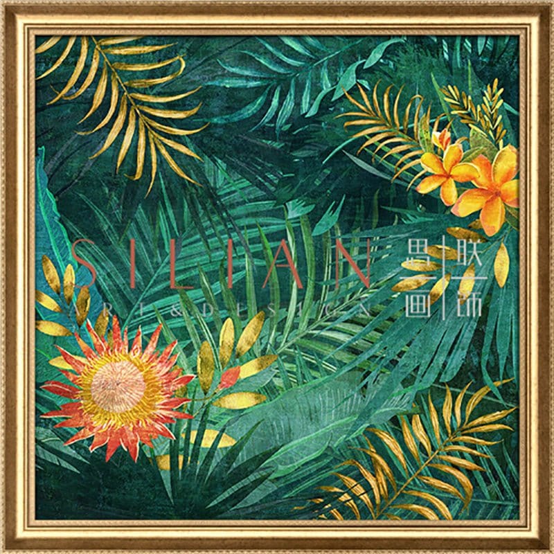 QiLing Gao - Tropical Atmosphere I Licensed Print (YH01294) picket and rail