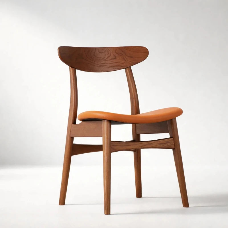 Quintus Chair (CH9517) - Custom Solid Wood American Oak Dining Chair Mid-Century Architect-Inspired Scandinavian Minimalist picket and rail