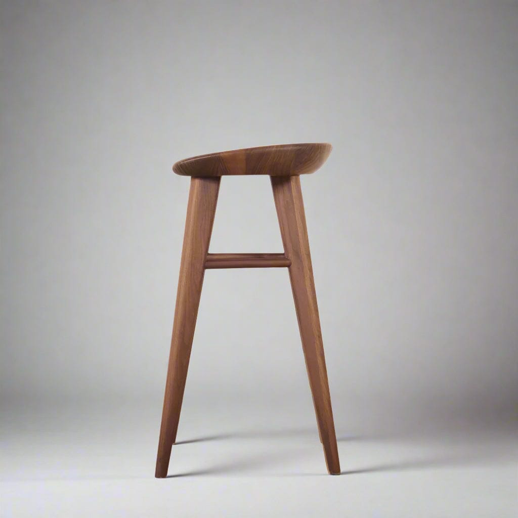 Rafiel Bar Chair (CH2407) - Custom Solid Wood American Oak Dining Chair Mid-Century Architect-Inspired Scandinavian Minimalist picket and rail