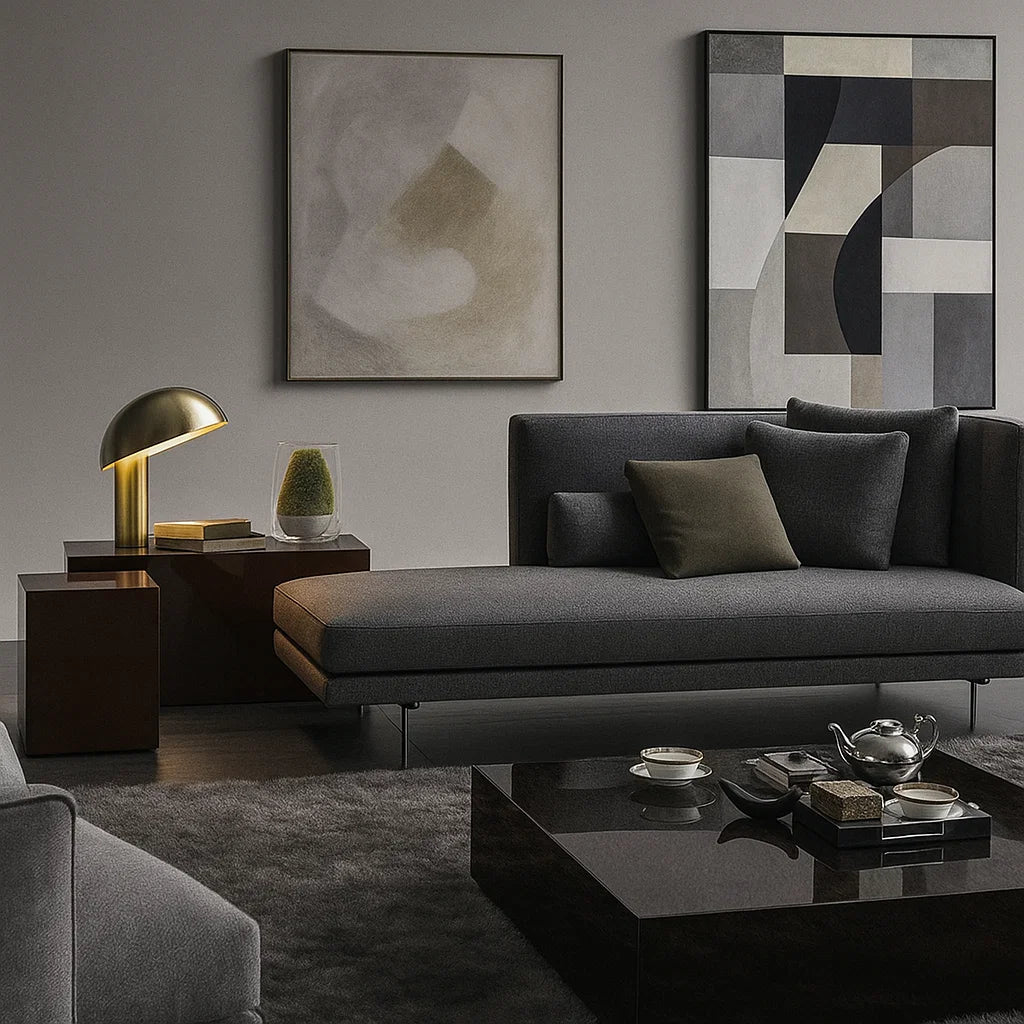 Ravino (SF12016) - Italian Minimalist Custom Sofa Bespoke in Leather & Fabric picket and rail