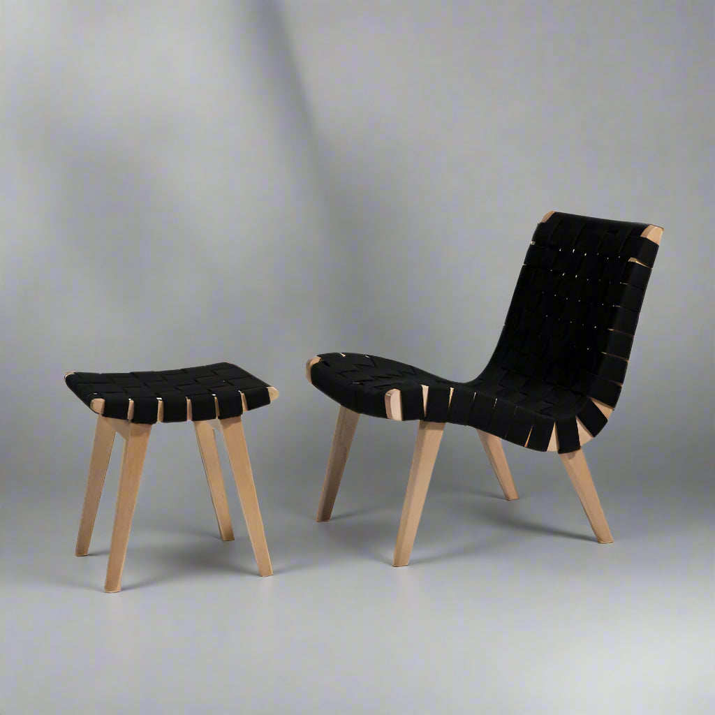 Risen Lounge Chair (CH7195) - Custom Solid Wood American Oak Lounge Chair Mid-Century Architect-Inspired Scandinavian Minimalist picket and rail