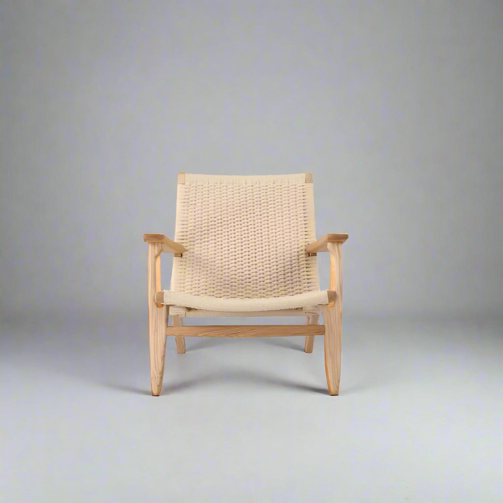 Rocky Lounge Chair (CH9297) - Custom Solid Wood American Oak Dining Chair Mid-Century Architect-Inspired Scandinavian Minimalist picket and rail