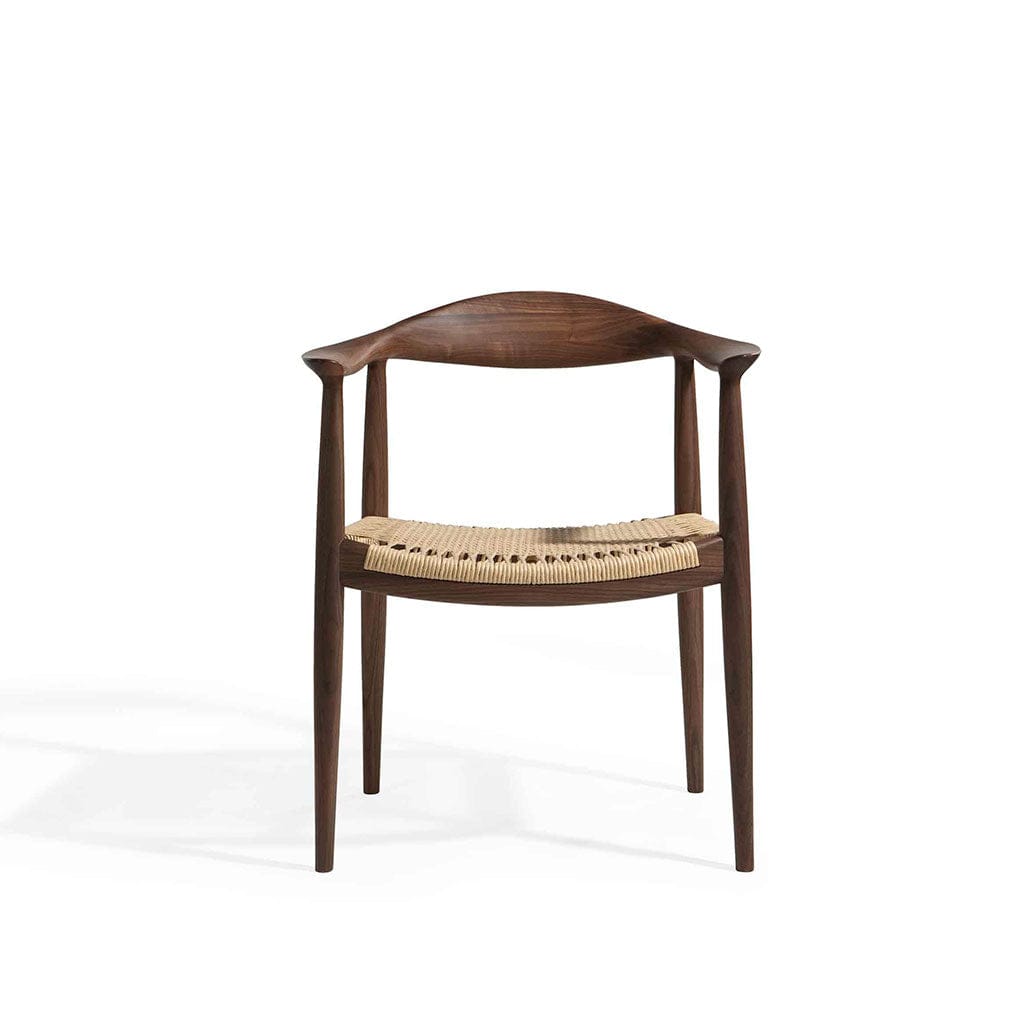 Roly Wooden Dining Chair - Solid American Ash Woven Paper Cord Seat (CH7252A) picket and rail