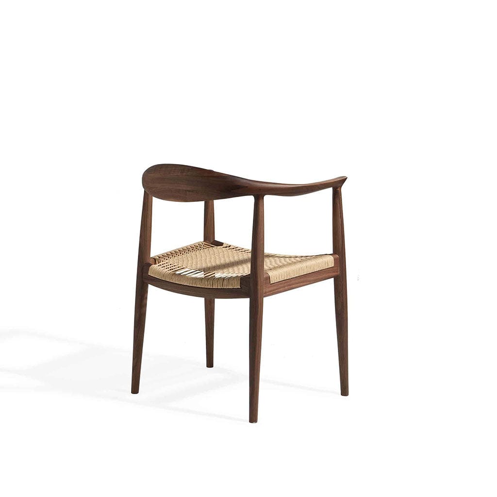 Roly Wooden Dining Chair - Solid American Ash Woven Paper Cord Seat (CH7252B) picket and rail