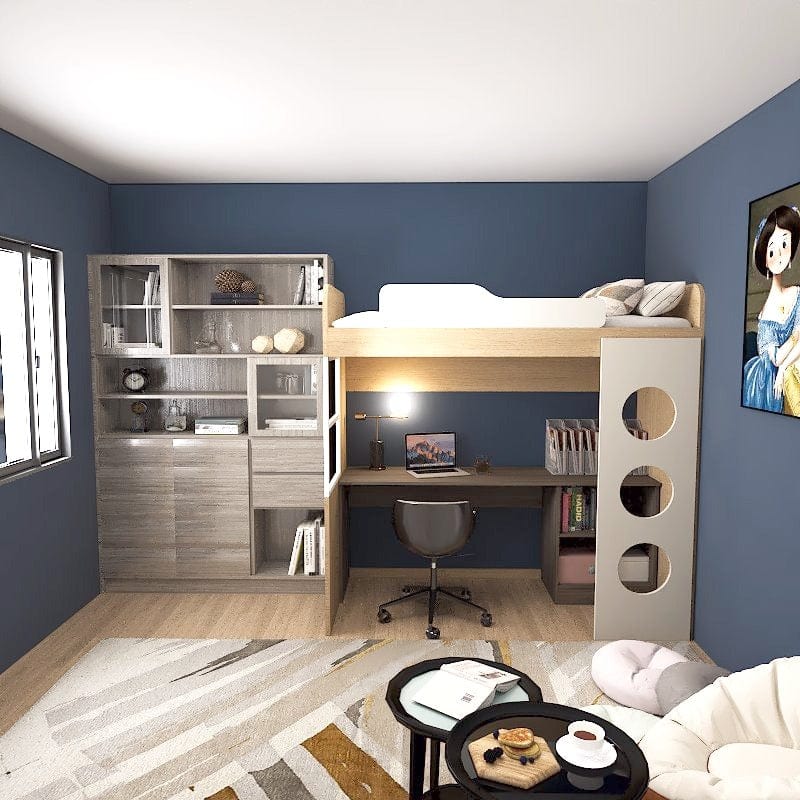 SOGAL Customized Bunk Bed with Study - BBLS1 - P&R Custom Furniture ...