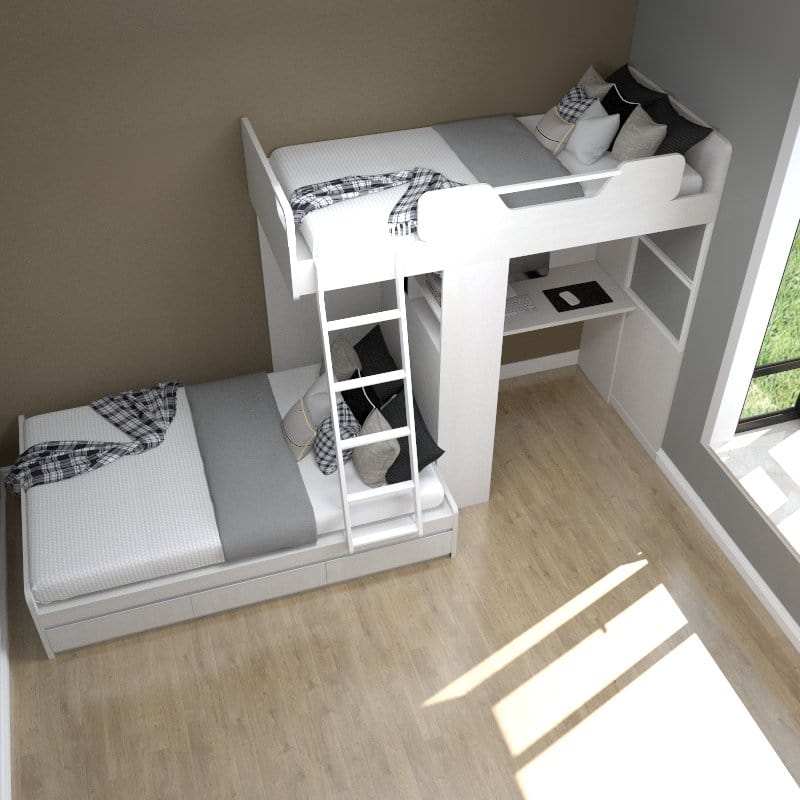 RTG Customized Single/Super Single Bunk Bed Series 2 With Storage