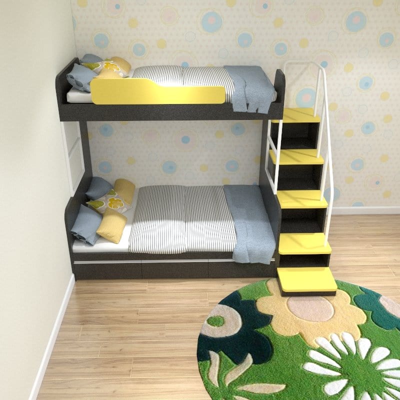 RTG Customized Single/Super Single/Queen Bunk Bed Series 1 picket and rail