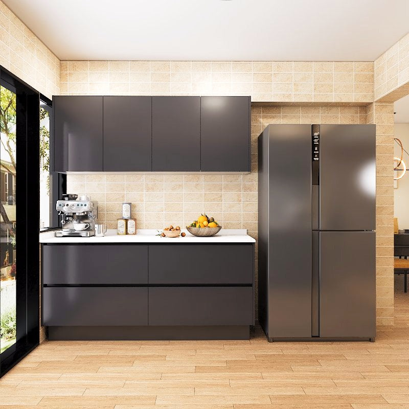 SCHMITT Airy Series SmartFit System 32ft Water Resistant Kitchen Cabinet - AIRY 2 picket and rail