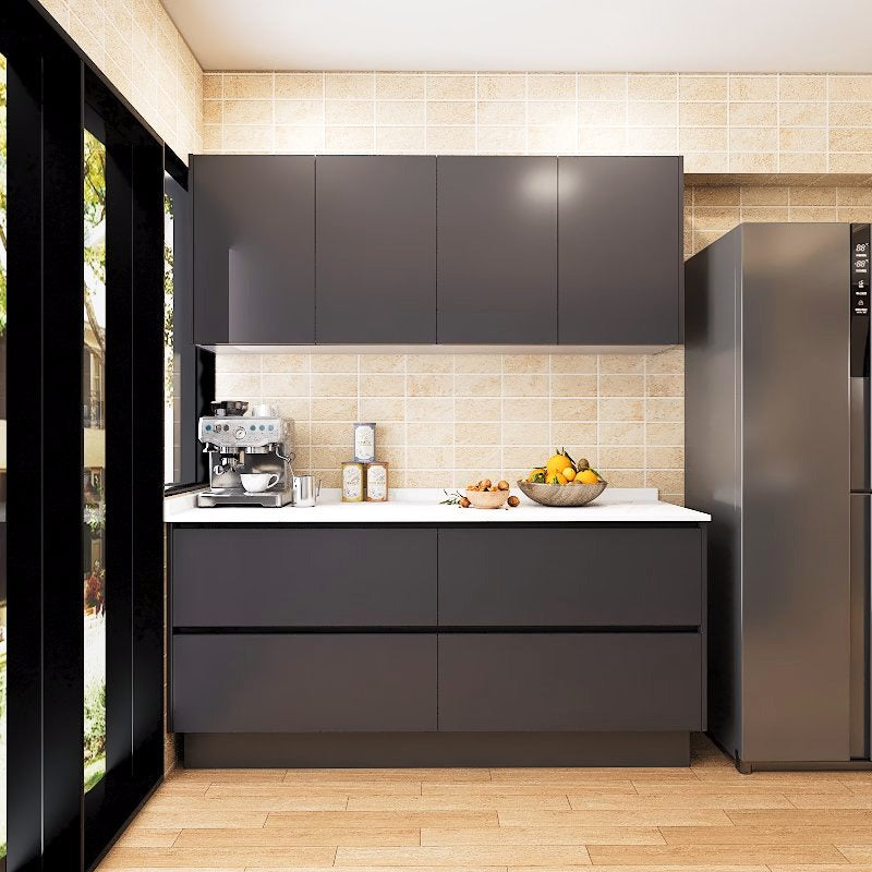 SCHMITT Airy Series SmartFit System 32ft Water Resistant Kitchen Cabinet - AIRY 2 picket and rail