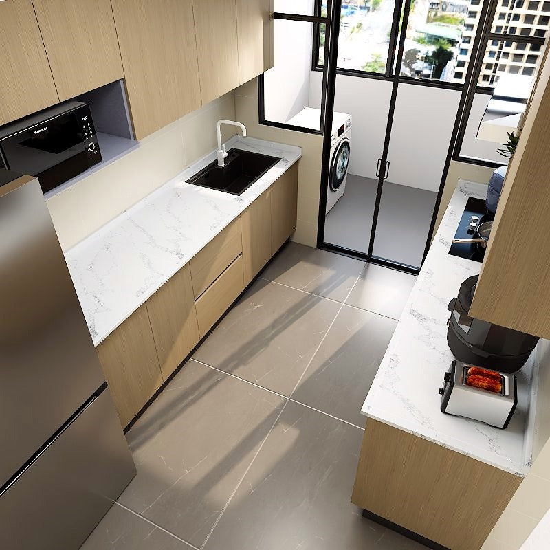 SCHMITT Forest Series SmartFit System 32ft Water Resistant Kitchen Cabinet picket and rail