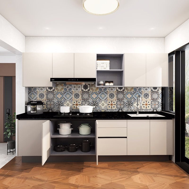 SCHMITT NY Series SmartFit System 32ft Water Resistant Kitchen Cabinet - NY2 picket and rail