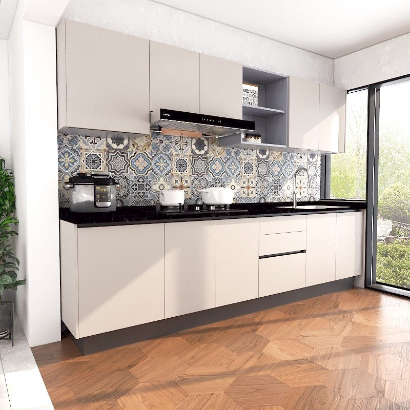 SCHMITT NY Series SmartFit System 32ft Water Resistant Kitchen Cabinet - NY2 picket and rail