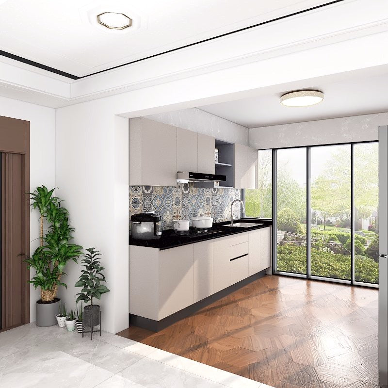 SCHMITT NY Series SmartFit System 32ft Water Resistant Kitchen Cabinet - NY2 picket and rail