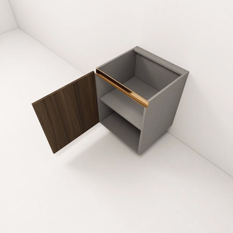 SCHMITT SmartFit System Kitchen Cabinet - Bottom Cabinet with 1 Door picket and rail