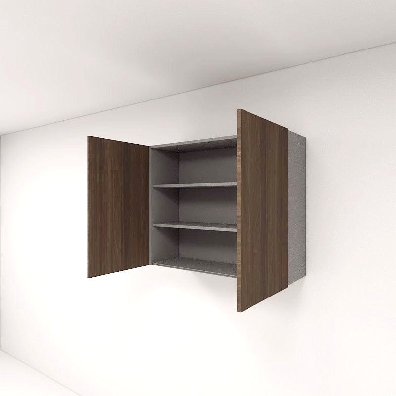 SCHMITT SmartFit System Kitchen Cabinet - Wall Mount Cabinet with 2 Doors picket and rail