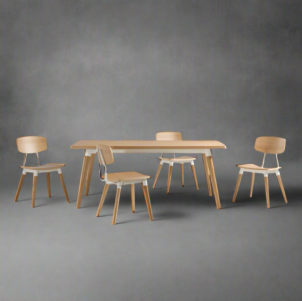 Copine Dining Chair (CH9187) - Custom Solid Wood American Oak Dining Chair Mid-Century Architect-Inspired Scandinavian Minimalist