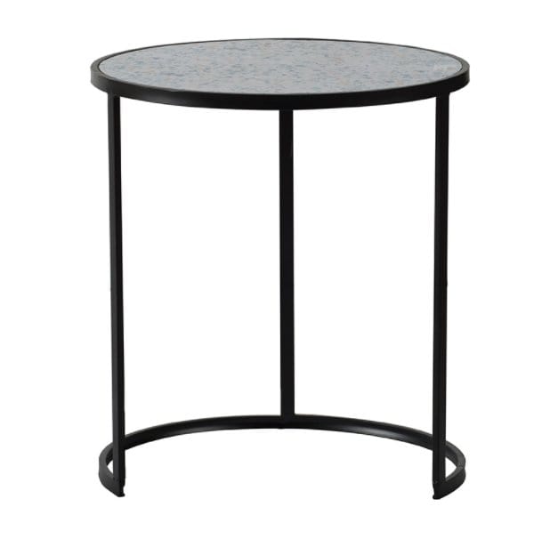 Set of 2 Side Table (48175) picket and rail
