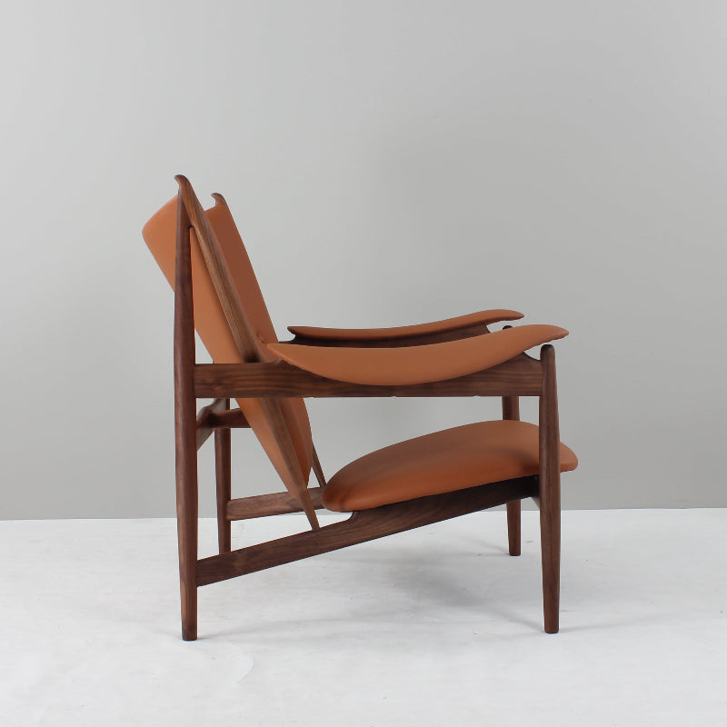 Sheriff Lounge Chair (CH9294) - Custom Solid Wood American Oak Lounge Chair Mid-Century Architect-Inspired Scandinavian Minimalist picket and rail
