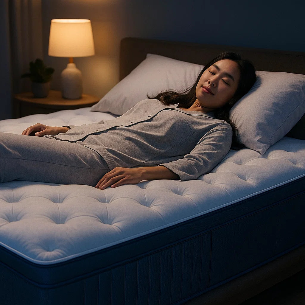 ShinJu Air Individually Pocketed Spring Mattress  – Firm Support, Motion Isolation & Cooling Comfort picket and rail