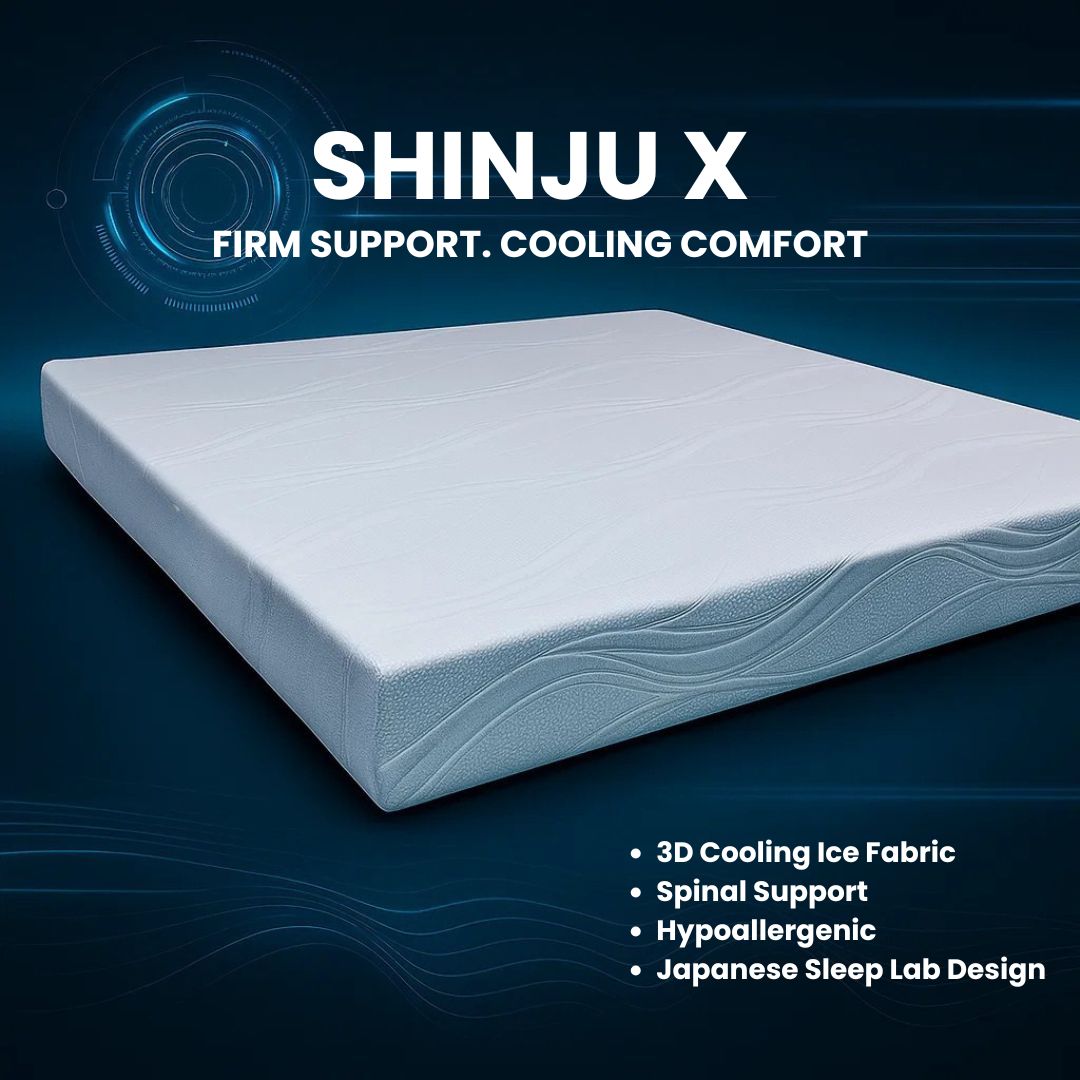 ShinJu X Cooling Foam Mattress with Ice Fabric – Comfort for Adults & Seniors picket and rail