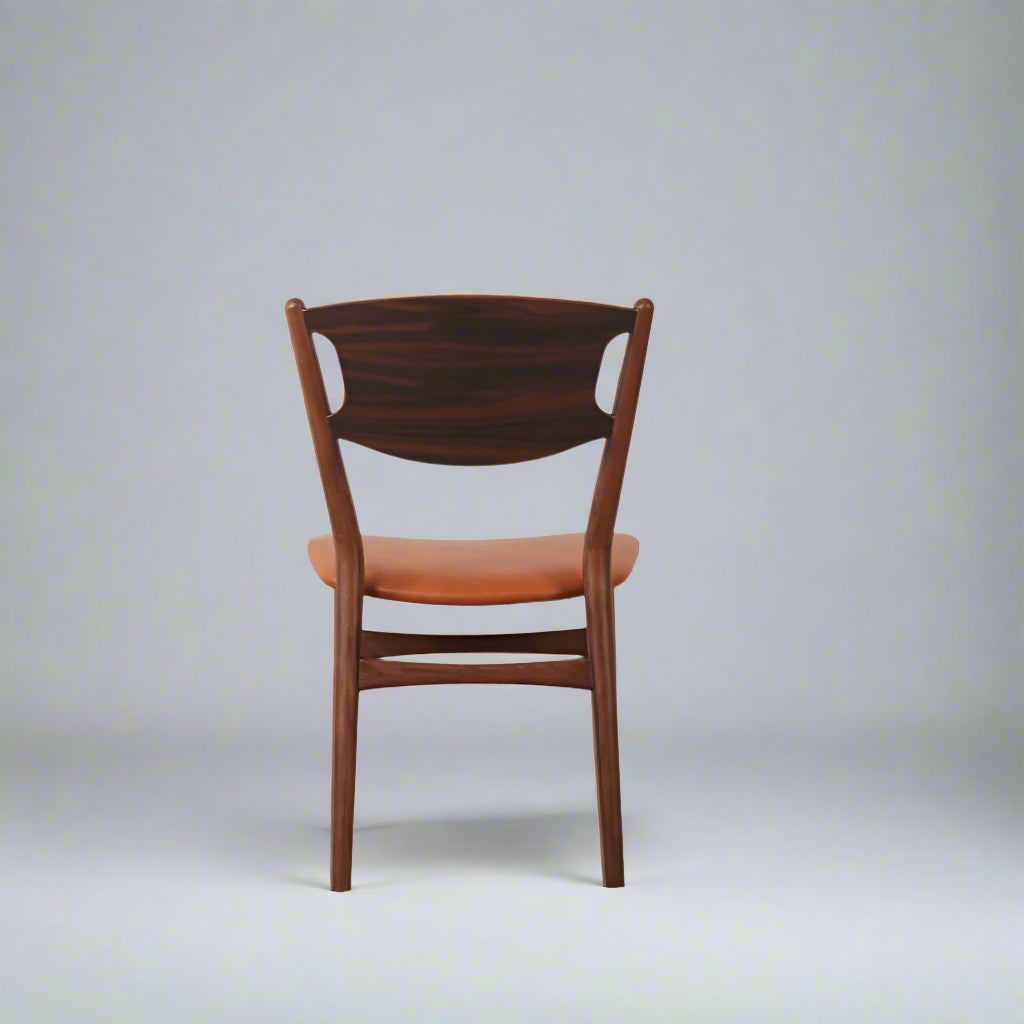 Sivian Dining Chair (CH2410) - Custom Solid Wood American Oak Dining Chair Mid-Century Architect-Inspired Scandinavian Minimalist picket and rail