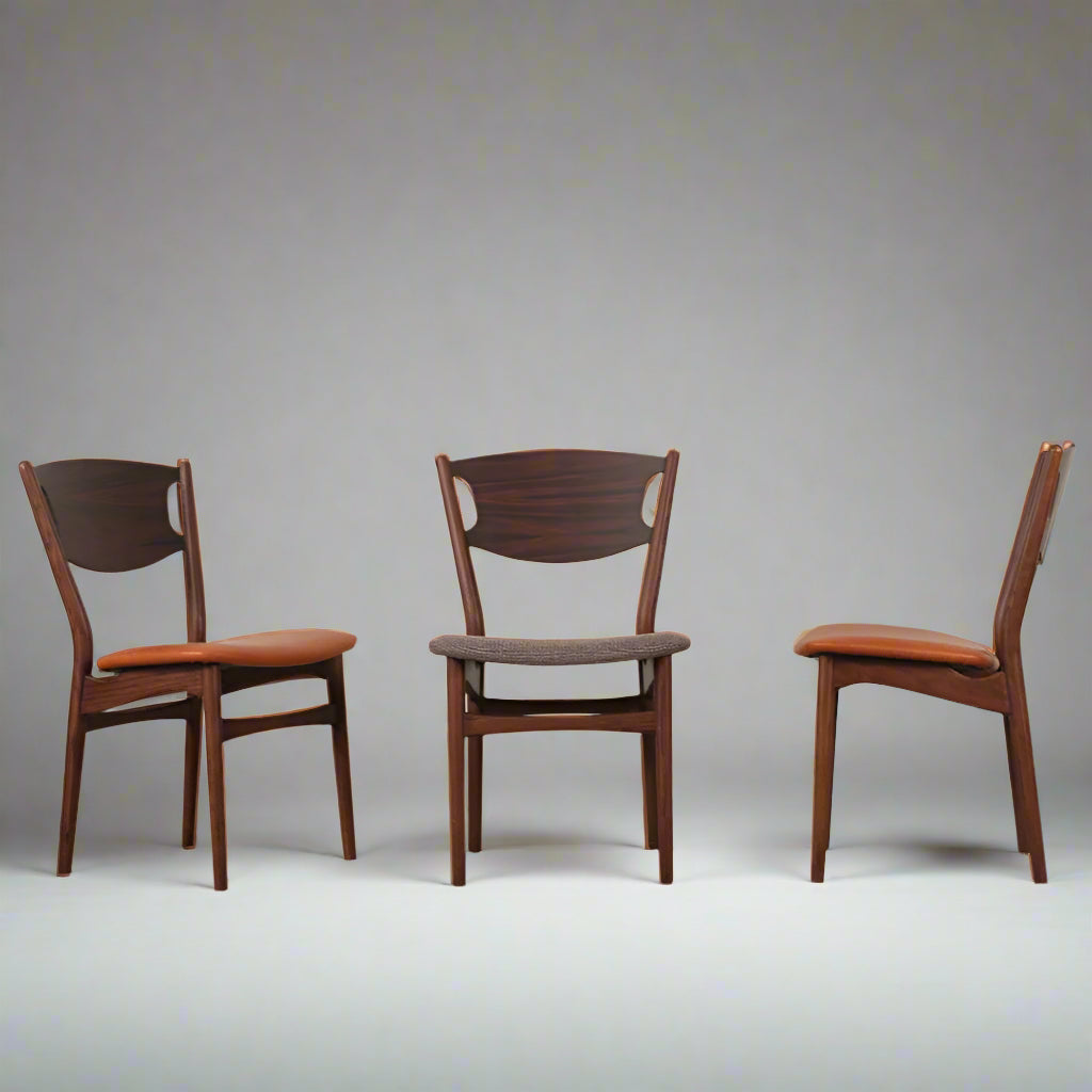 Sivian Dining Chair (CH2410) - Custom Solid Wood American Oak Dining Chair Mid-Century Architect-Inspired Scandinavian Minimalist picket and rail