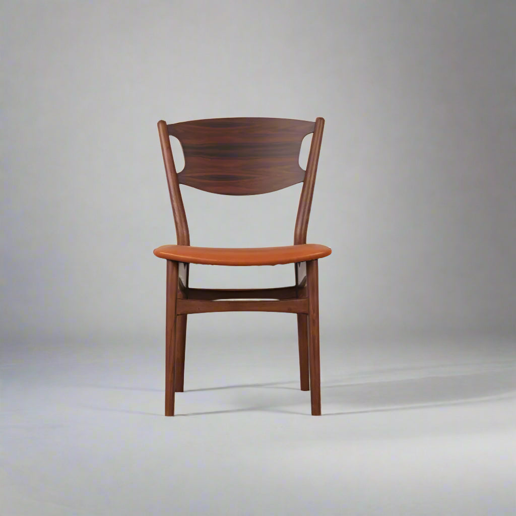 Sivian Dining Chair (CH2410) - Custom Solid Wood American Oak Dining Chair Mid-Century Architect-Inspired Scandinavian Minimalist picket and rail