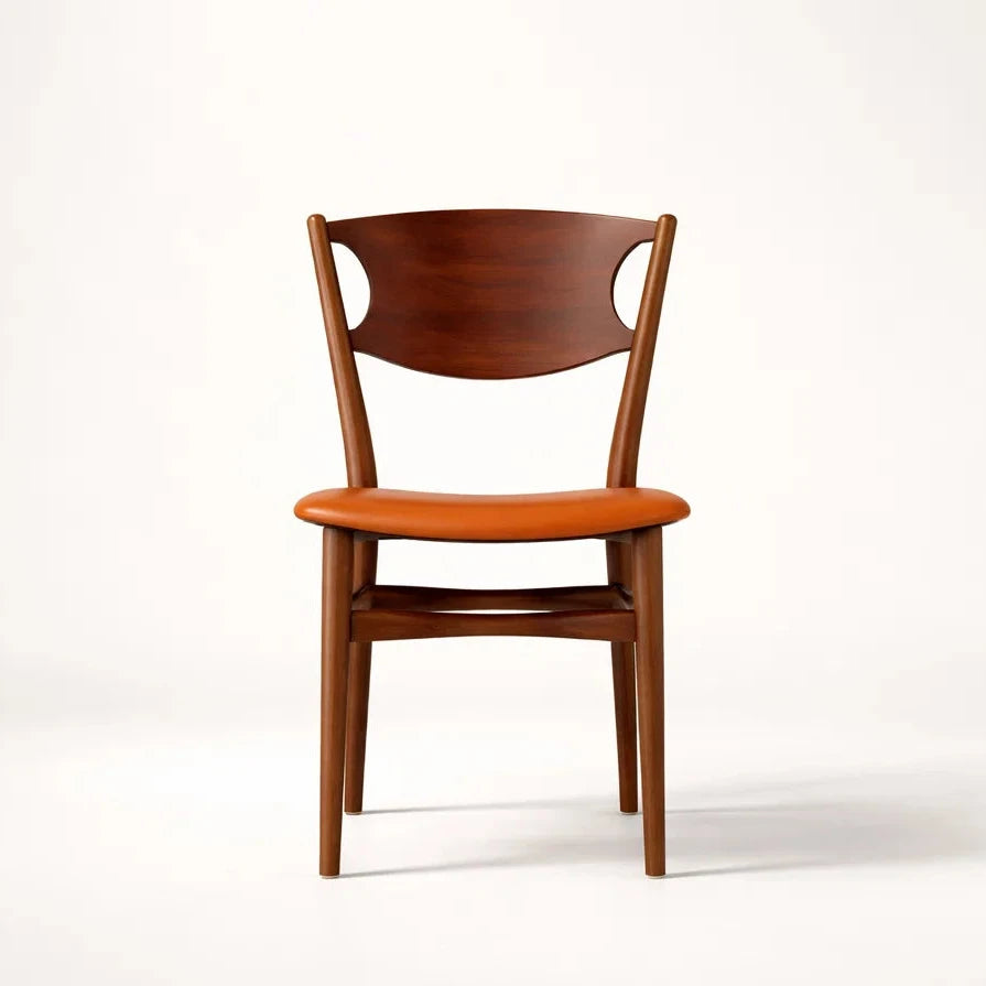 Sivian Dining Chair (CH2410) - Custom Solid Wood American Oak Dining Chair Mid-Century Architect-Inspired Scandinavian Minimalist picket and rail