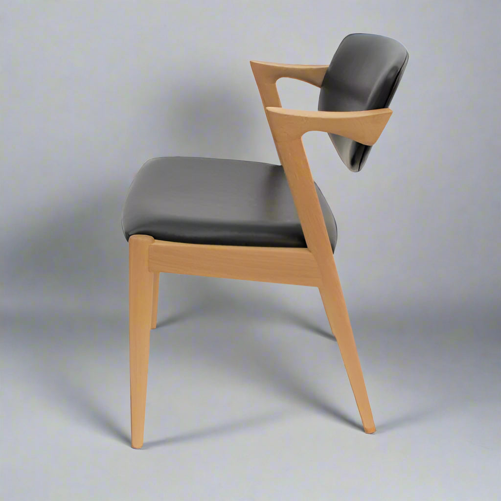 Sky Dining Chair (CH9267) - Custom Solid Wood American Oak Dining Chair Mid-Century Architect-Inspired Scandinavian Minimalist picket and rail