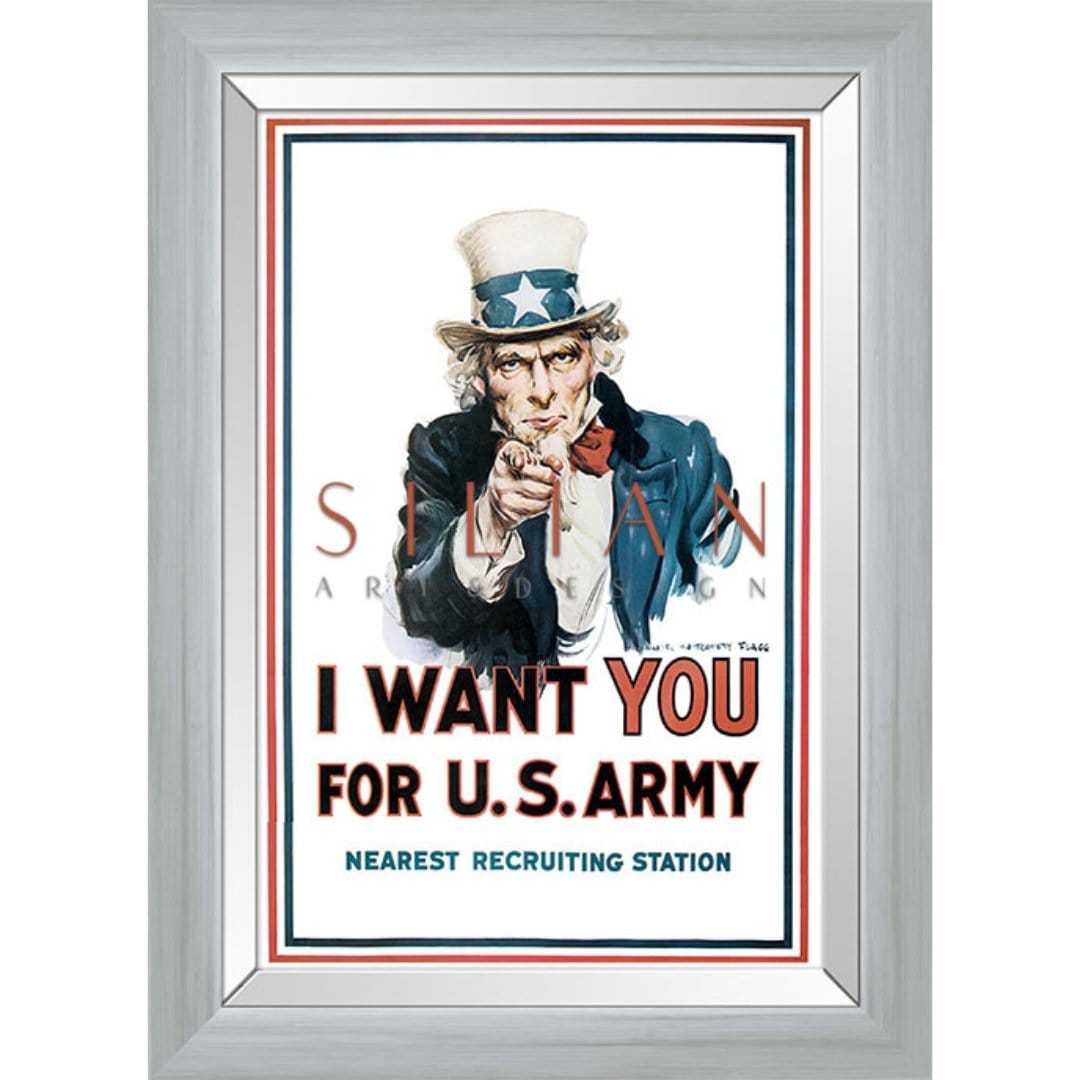 SL Studio - James Montgomery Flagg I Want You For U.S. Army (PT984-6) picket and rail
