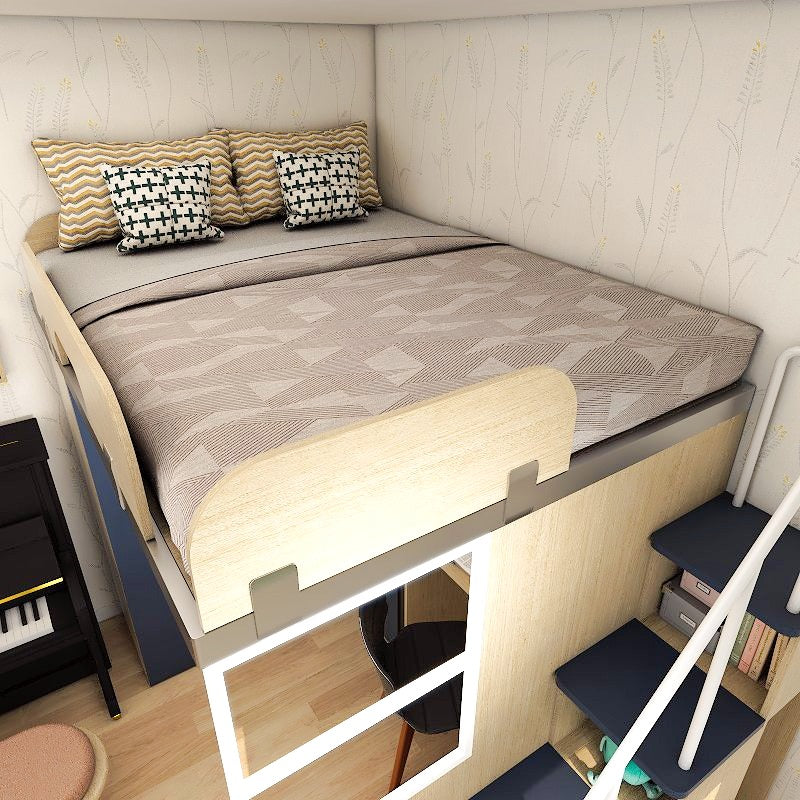 SOGAL Customized Bunk Bed Loft with Built-in Wardrobe and Storage Ladder - BBTL-4 picket and rail