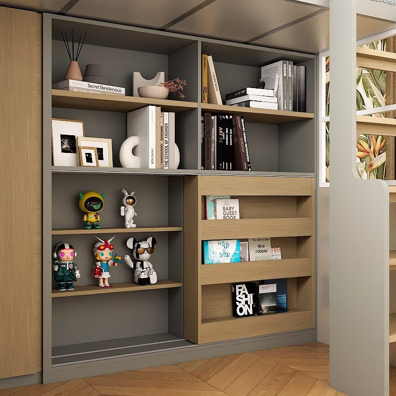 SOGAL Customized Bunk Bed with Built-in Open Wardrobe - BBTL-2 picket and rail