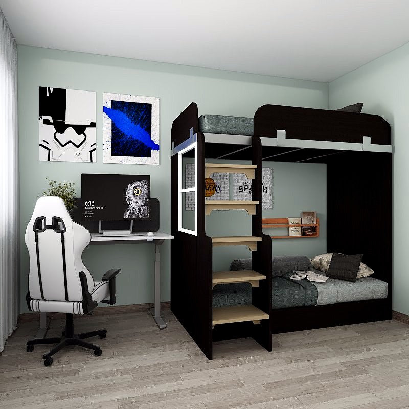 SOGAL Customized Bunk Bed with Tatami Platform Bed- BBTL-1 picket and rail