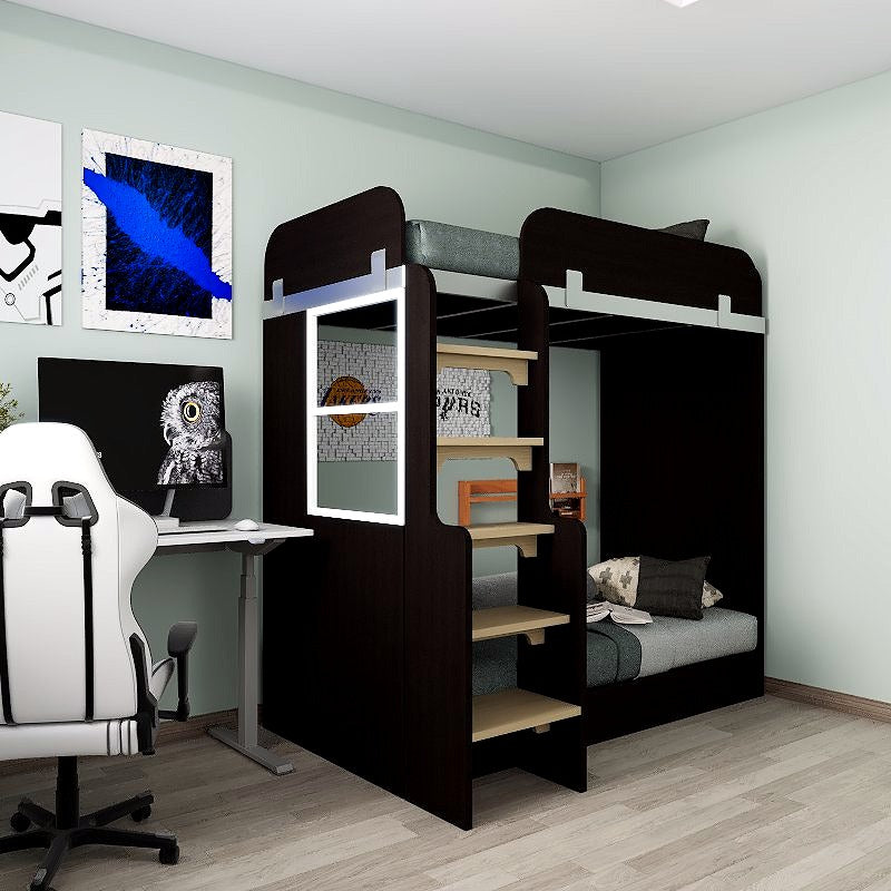 SOGAL Customized Bunk Bed with Tatami Platform Bed- BBTL-1 picket and rail