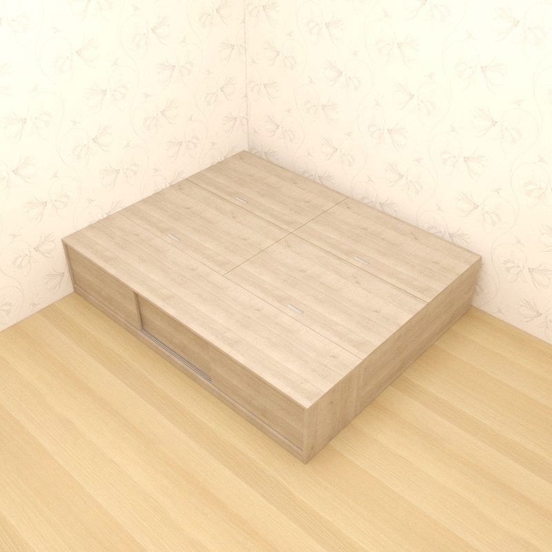 Tatami Queen Storage Bed 3-Door Sliding 4-Top Swing Door - Assorted Colors (TQ5) picket and rail