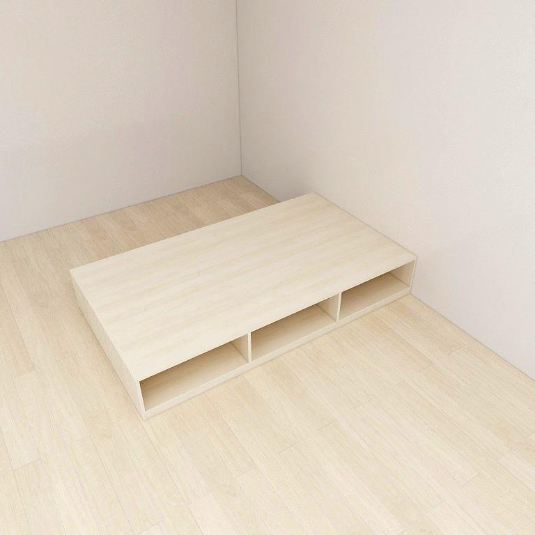 Tatami Single Storage Bed 6Open Shelves Assorted Colors (TS10
