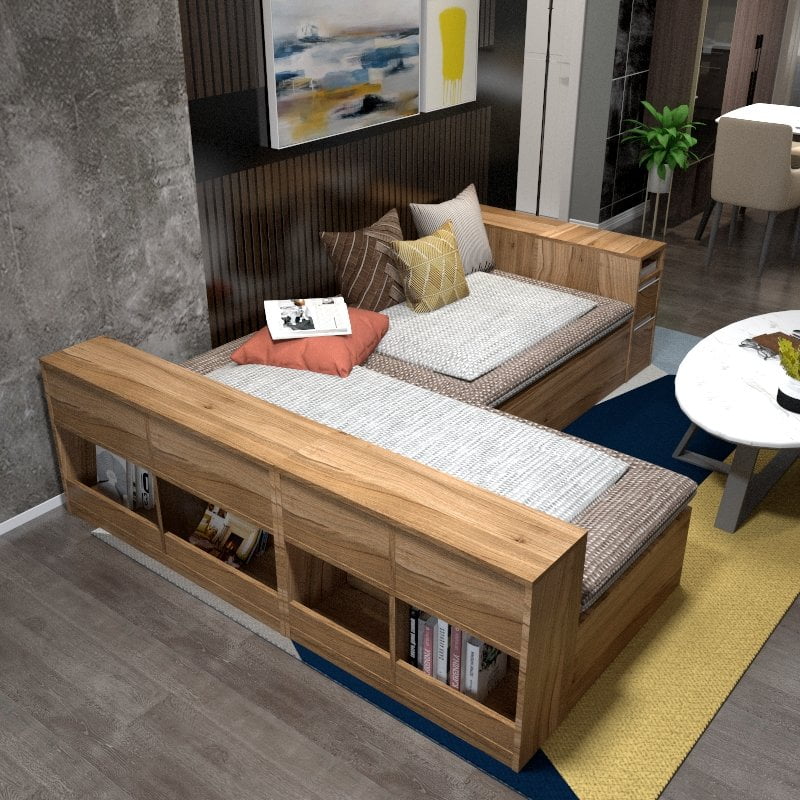 Tatami Storage Fabric Sofa / Daybed Picket&Rail Custom Sofas & Furniture