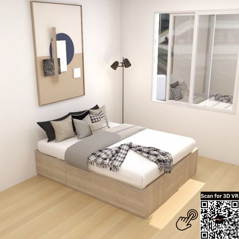 Tatami Storage® Platform Bed King Size 6-Drawer 3-Top Swing Door - Assorted Colors (TK1) picket and rail