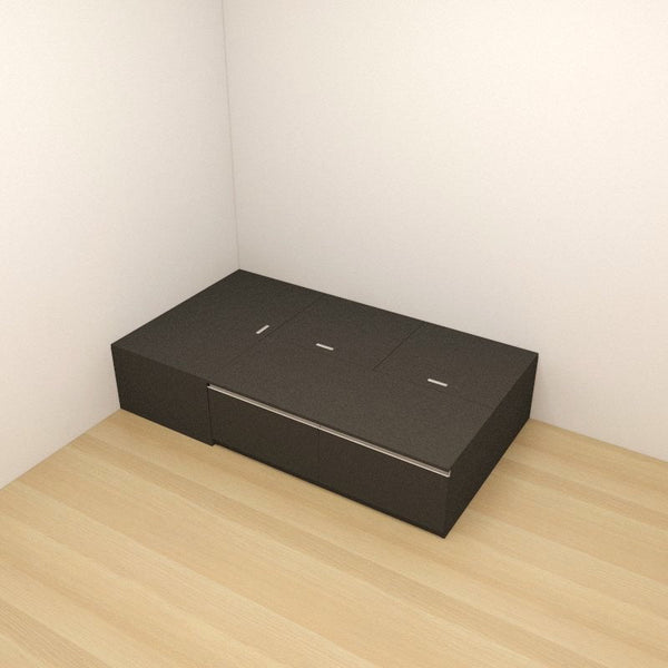 Tatami Super Single Storage Bed 2Drawer 3Top Swing Door Assorted C