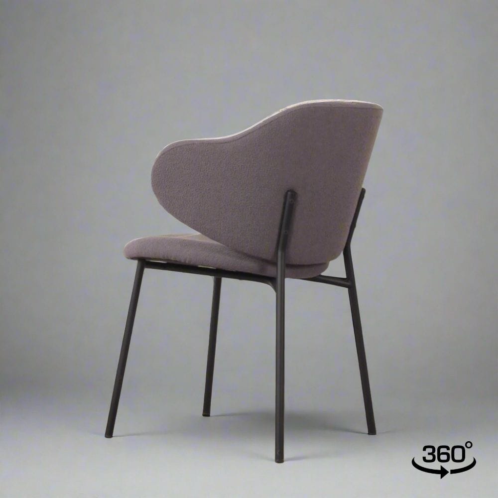 Velvet Arm Chair (CH6207A) - Custom Solid Wood American Oak Dining Chair Mid-Century Architect-Inspired Scandinavian Minimalist picket and rail