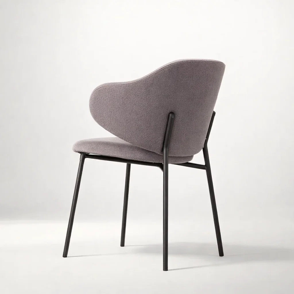 Velvet Arm Chair (CH6207A) - Custom Solid Wood American Oak Dining Chair Mid-Century Architect-Inspired Scandinavian Minimalist picket and rail