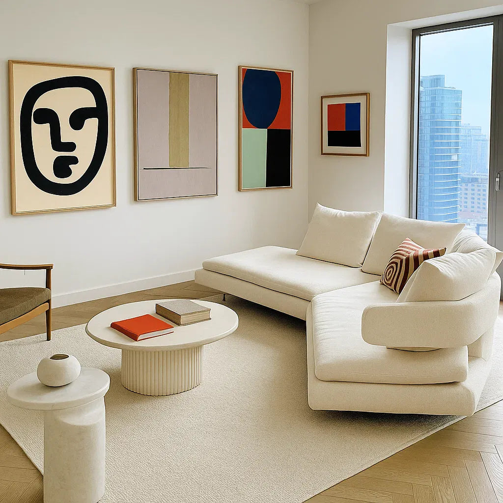 Veyric (SF12046) - Italian Minimalist Custom Sofa Bespoke in Leather & Fabric picket and rail