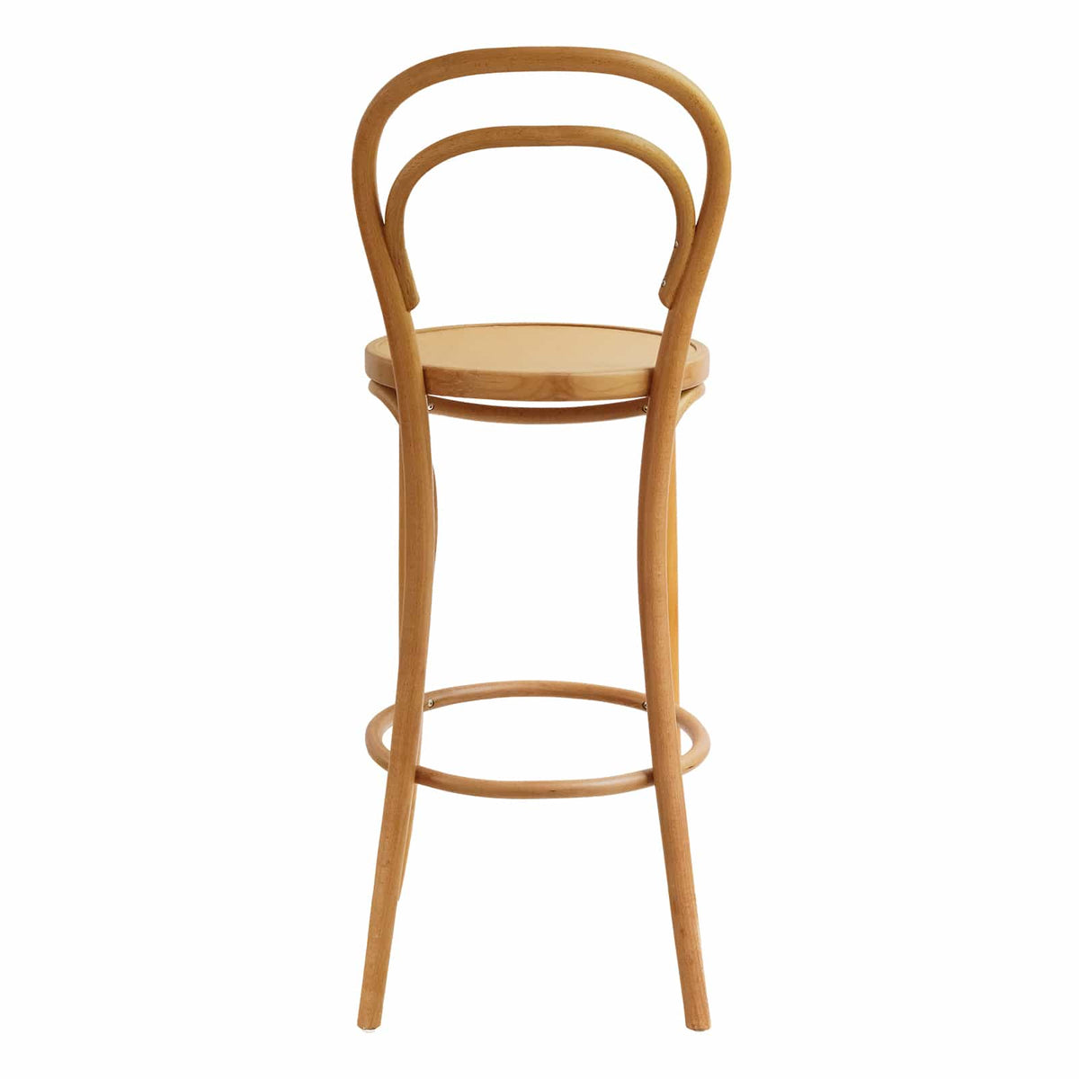 Vienna Bar Chair (BS14A) Parisian Style Solid Wood American Beech Bentwood Dining Chair - Walnut/Oak/Black picket and rail