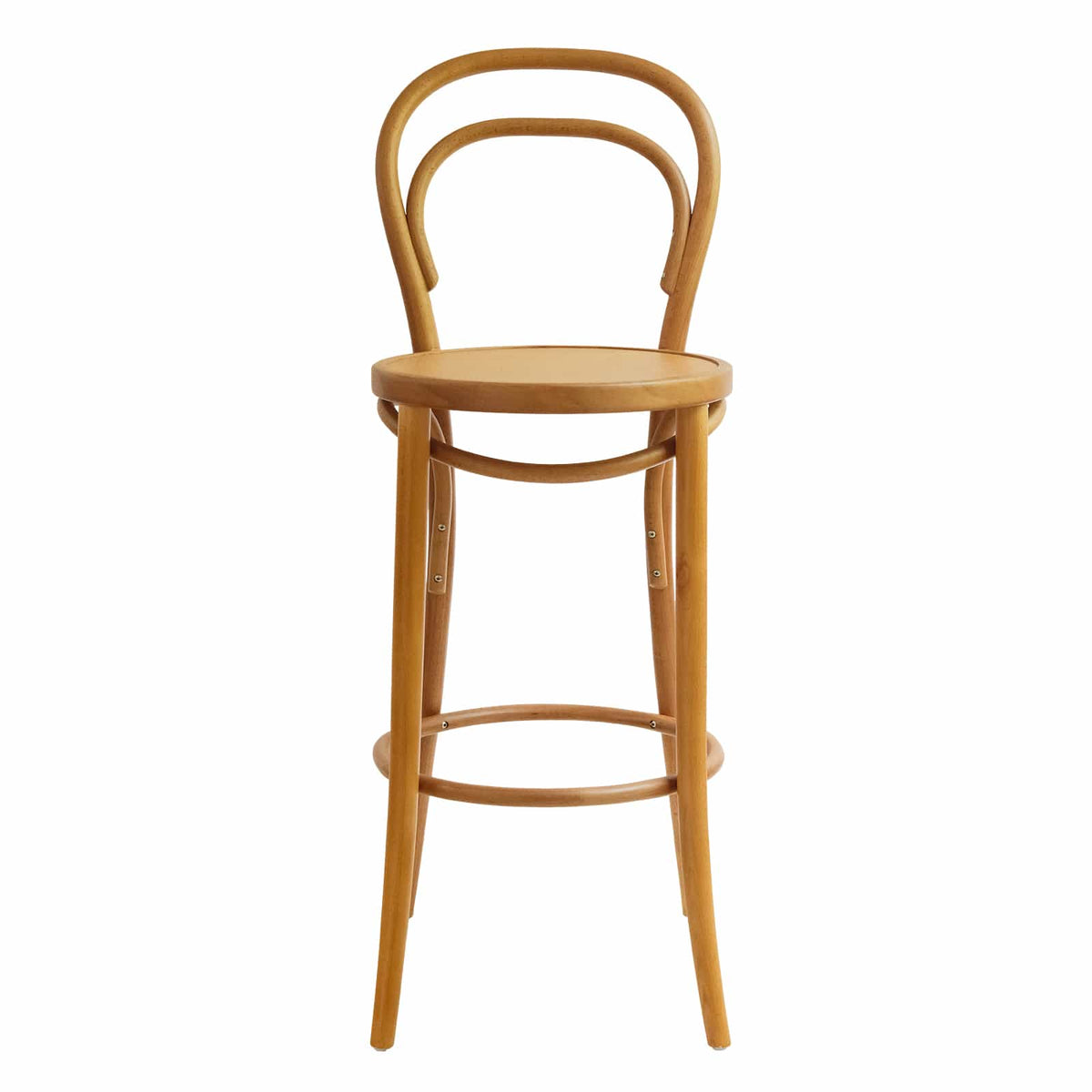 Vienna Bar Chair (BS14A) Parisian Style Solid Wood American Beech Bentwood Dining Chair - Walnut/Oak/Black picket and rail