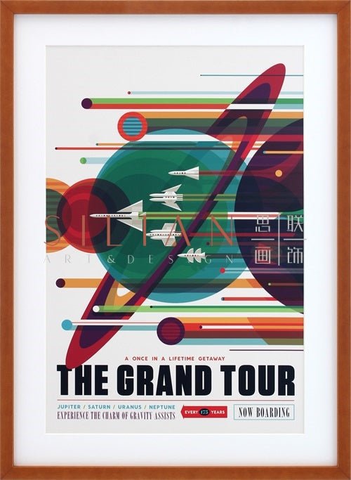 Vintage Reproduction - The Grand Tour Licensed Print (PT1671-2) picket and rail
