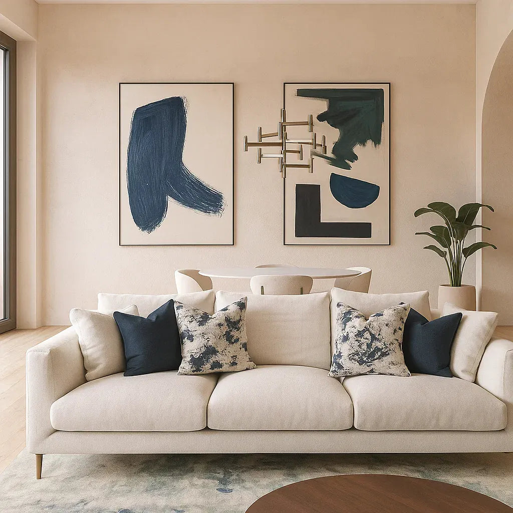 Virelli (SF-12036) - Italian Minimalist Custom Sofa Bespoke in Leather & Fabric picket and rail