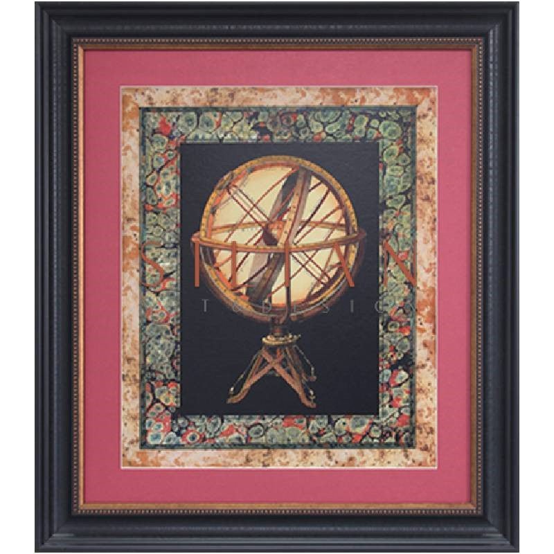 Vision Studio - Globe With Marble Border II  (PT1544-1) picket and rail