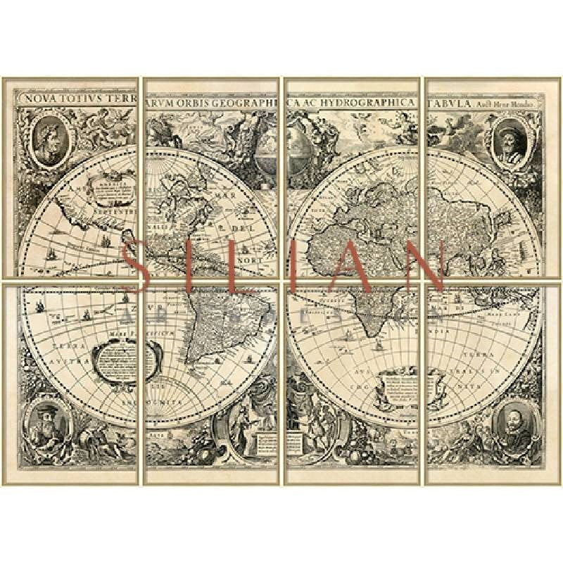 Vision Studio - World Map (BH0108) picket and rail