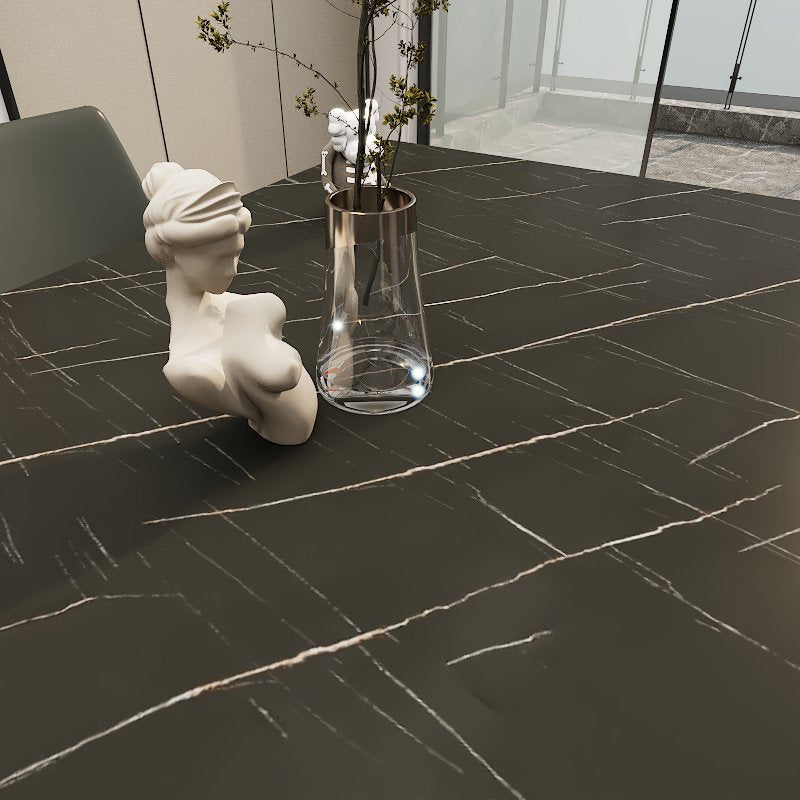 Vistal Stone Series - Mojito Minimalist Design 1.6m Dining Table Set with Sintered Stone Table Top 4-Seater/6-Seater picket and rail