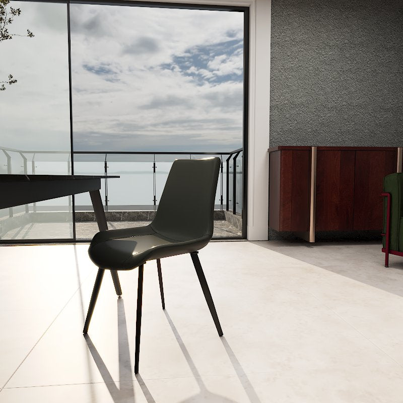 Vistal Stone Series - Mojito Minimalist Design 1.6m Dining Table Set with Sintered Stone Table Top 4-Seater/6-Seater picket and rail